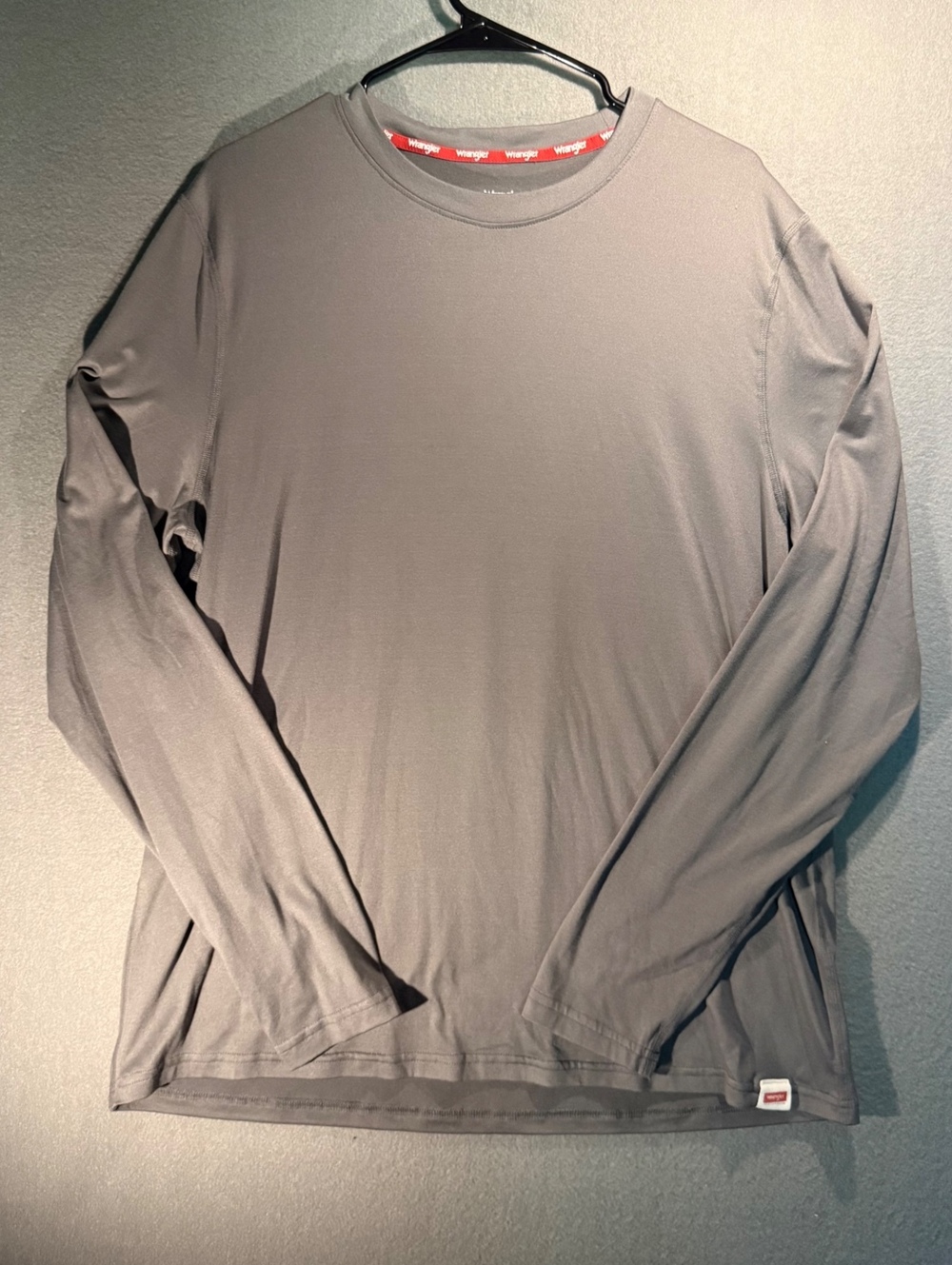Wrangler Men's Long Sleeve Performance Shirt XL Gray